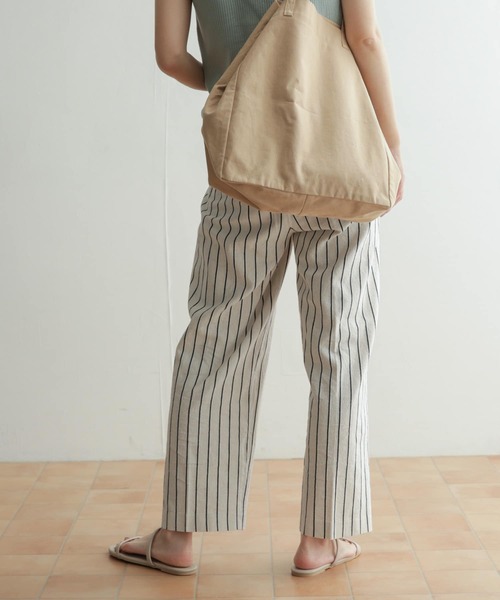 URBAN RESEARCH DOORS(アーバンリサーチドアーズ)の「【WEB限定】リネンストライプイージーパンツ(その他パンツ・レディース・オフホワイト/ナチュラル・38/36)」の10枚目の写真