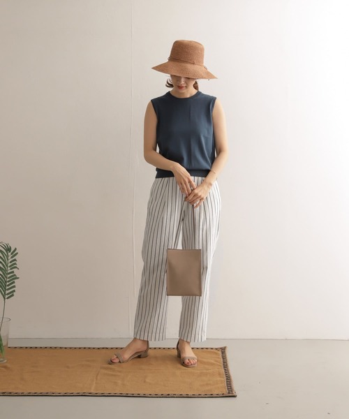 URBAN RESEARCH DOORS(アーバンリサーチドアーズ)の「【WEB限定】リネンストライプイージーパンツ(その他パンツ・レディース・オフホワイト/ナチュラル・38/36)」の4枚目の写真