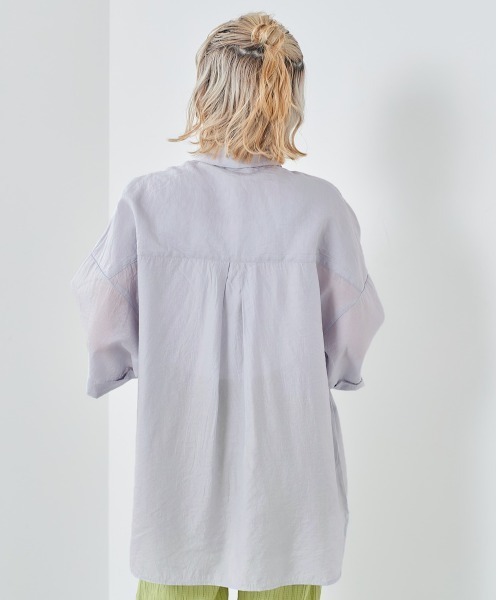 cepo（セポ）の「ワッシャーオーバーシャツ（シャツ/ブラウス・レディース・ベージュ/ブラウン/グレー/イエロー/ブルー・M）」の17枚目の写真