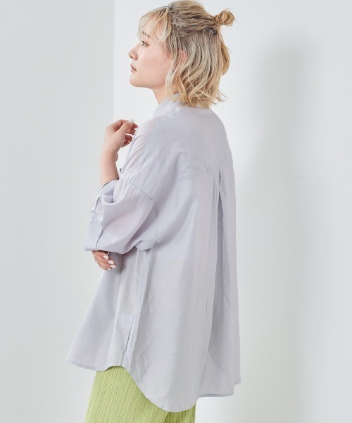 cepo（セポ）の「ワッシャーオーバーシャツ（シャツ/ブラウス・レディース・ベージュ/ブラウン/グレー/イエロー/ブルー・M）」の22枚目の写真