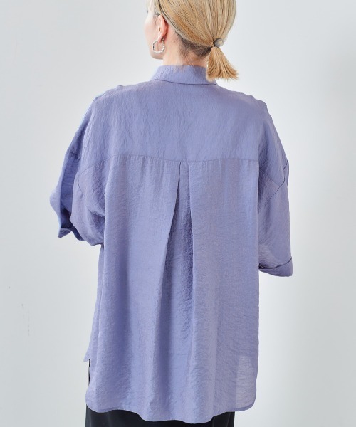 cepo（セポ）の「ワッシャーオーバーシャツ（シャツ/ブラウス・レディース・ベージュ/ブラウン/グレー/イエロー/ブルー・M）」の20枚目の写真