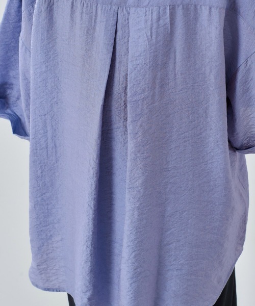 cepo（セポ）の「ワッシャーオーバーシャツ（シャツ/ブラウス・レディース・ベージュ/ブラウン/グレー/イエロー/ブルー・M）」の9枚目の写真