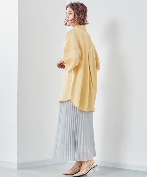 cepo（セポ）の「ワッシャーオーバーシャツ（シャツ/ブラウス・レディース・ベージュ/ブラウン/グレー/イエロー/ブルー・M）」の16枚目の写真