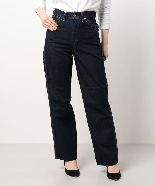 Lee(リー)の「ペインター ワイドデニムパンツ(デニムパンツ・レディース・ワンウォッシュ・X-SMALL/SMALL/MEDIUM/LARGE)」の4枚目の写真