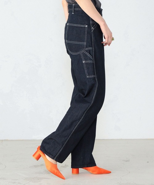 Lee(リー)の「ペインター ワイドデニムパンツ(デニムパンツ・レディース・ワンウォッシュ・X-SMALL/SMALL/MEDIUM/LARGE)」の10枚目の写真