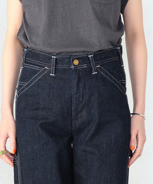 Lee(リー)の「ペインター ワイドデニムパンツ(デニムパンツ・レディース・ワンウォッシュ・X-SMALL/SMALL/MEDIUM/LARGE)」の6枚目の写真
