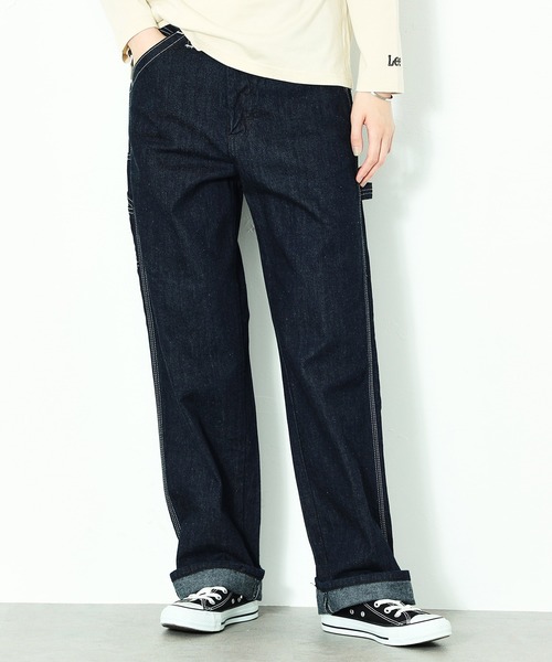 Lee(リー)の「ペインター ワイドデニムパンツ(デニムパンツ・レディース・ワンウォッシュ・X-SMALL/SMALL/MEDIUM/LARGE)」の20枚目の写真