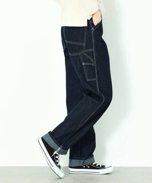 Lee(リー)の「ペインター ワイドデニムパンツ(デニムパンツ・レディース・ワンウォッシュ・X-SMALL/SMALL/MEDIUM/LARGE)」の22枚目の写真