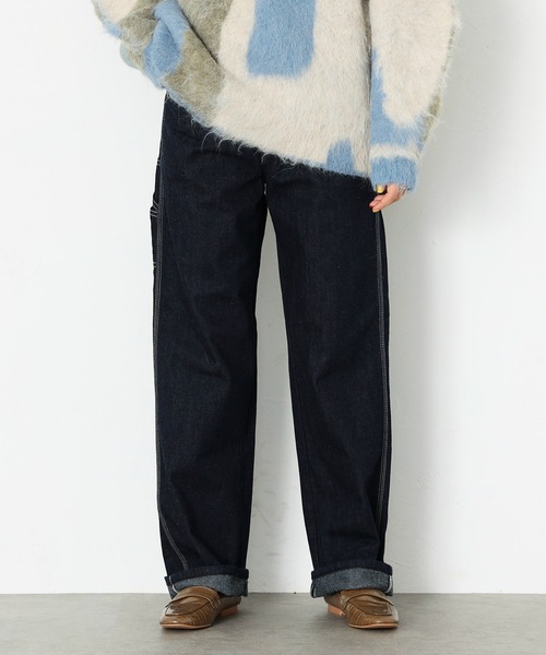 Lee(リー)の「ペインター ワイドデニムパンツ(デニムパンツ・レディース・ワンウォッシュ・X-SMALL/SMALL/MEDIUM/LARGE)」の11枚目の写真