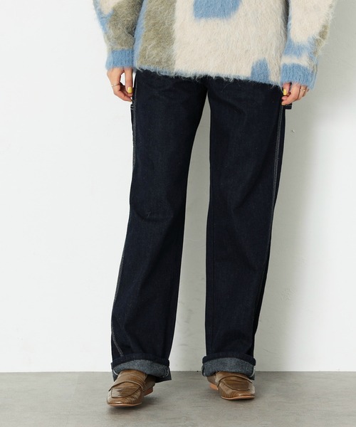 Lee(リー)の「ペインター ワイドデニムパンツ(デニムパンツ・レディース・ワンウォッシュ・X-SMALL/SMALL/MEDIUM/LARGE)」の12枚目の写真