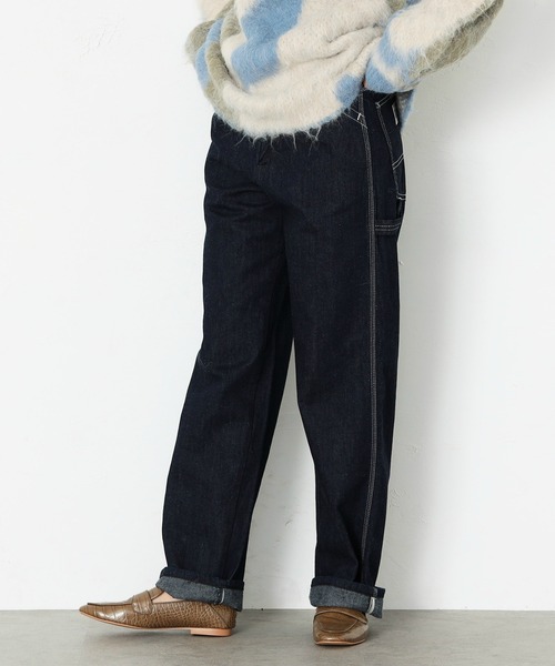 Lee(リー)の「ペインター ワイドデニムパンツ(デニムパンツ・レディース・ワンウォッシュ・X-SMALL/SMALL/MEDIUM/LARGE)」の13枚目の写真