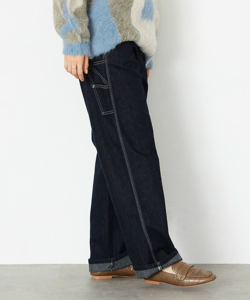 Lee(リー)の「ペインター ワイドデニムパンツ(デニムパンツ・レディース・ワンウォッシュ・X-SMALL/SMALL/MEDIUM/LARGE)」の14枚目の写真