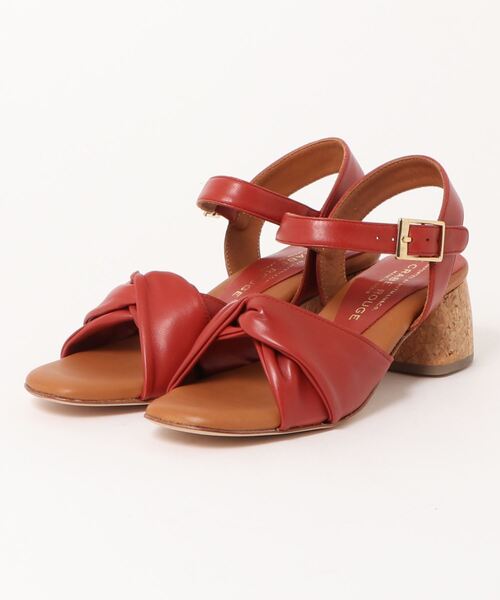 LE CRABE ROUGE（ルクラベルージュ）の「【LE CRABE ROUGE/ル・クラベ・ルージュ】 ツイスト ベルト サンダル ストラップ（サンダル・レディース・ブラック/ボルドー/クリーム・37/38/36/35）」の6枚目の写真