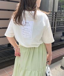 RECIPEバックタグプリントTee