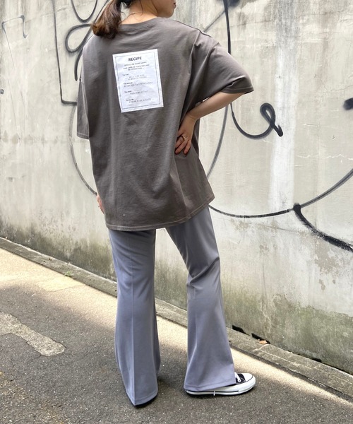 prose verse(プロズヴェール)の「RECIPEバックタグプリントTee(Tシャツ/カットソー・レディース・チャコールグレー/ブラウン/ライトベージュ/オフホワイト・フリ-)」の17枚目の写真