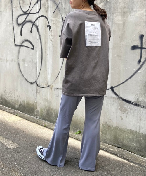 prose verse(プロズヴェール)の「RECIPEバックタグプリントTee(Tシャツ/カットソー・レディース・チャコールグレー/ブラウン/ライトベージュ/オフホワイト・フリ-)」の18枚目の写真