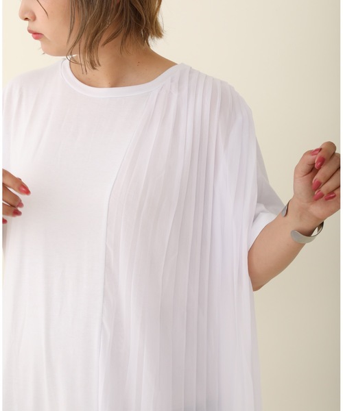 sakishimatokyo(サキシマトーキョー)の「「デザインプリーツワンピース」(ワンピース・レディース・ホワイト/ブラック/グレー・FREE)」の4枚目の写真