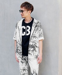 NICOLE CLUB FOR MEN | フルジップ半袖パーカー(パーカー)