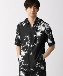 NICOLE CLUB FOR MEN | フルジップ半袖パーカー(パーカー)