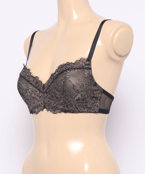ANNEBRA(アンブラ)の「Bridal 3/4はぎカップブラジャー(ブラジャー・レディース・グレー/ブラック・D75/F75/C70/G75/B75/E75/G70/D70/E70/F70/C75/B70/E80/C80/D80)」の17枚目の写真