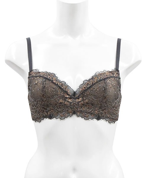 ANNEBRA(アンブラ)の「Bridal 3/4はぎカップブラジャー(ブラジャー・レディース・グレー/ブラック・D75/F75/C70/G75/B75/E75/G70/D70/E70/F70/C75/B70/E80/C80/D80)」の7枚目の写真
