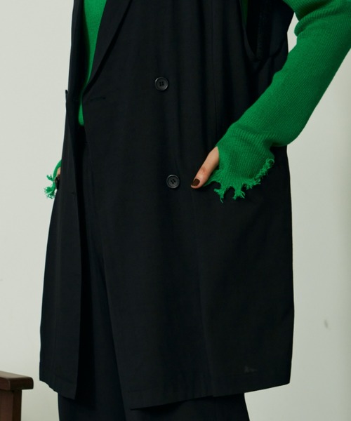 VACANCY(ヴァカンシー)の「SET UP double vest(ベスト・レディース・ブラウン/ブラック/グリーン・FREE)」の7枚目の写真