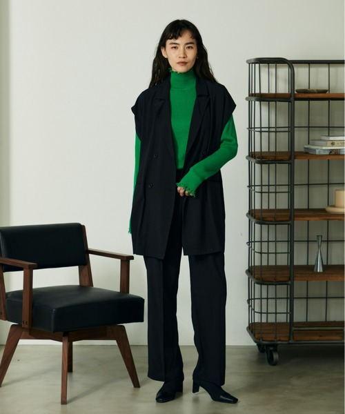 VACANCY(ヴァカンシー)の「SET UP double vest(ベスト・レディース・ブラウン/ブラック/グリーン・FREE)」の8枚目の写真