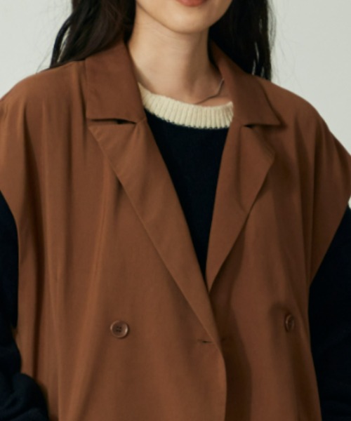 VACANCY(ヴァカンシー)の「SET UP double vest(ベスト・レディース・ブラウン/ブラック/グリーン・FREE)」の21枚目の写真