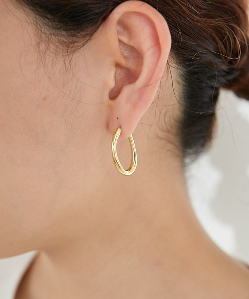 ear PAPILLONNER(イアパピヨネ)の「2色リングピアス(ピアス(両耳用)・レディース・ゴールド・FREE)」の10枚目の写真