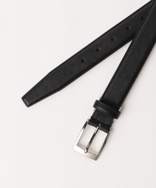 BEAMS HEART（ビームスハート）の「スクエアバックル サフィアーノレザーベルト（ベルト・メンズ・ブラウン/ブラック/ネイビー・ONE SIZE）」の8枚目の写真