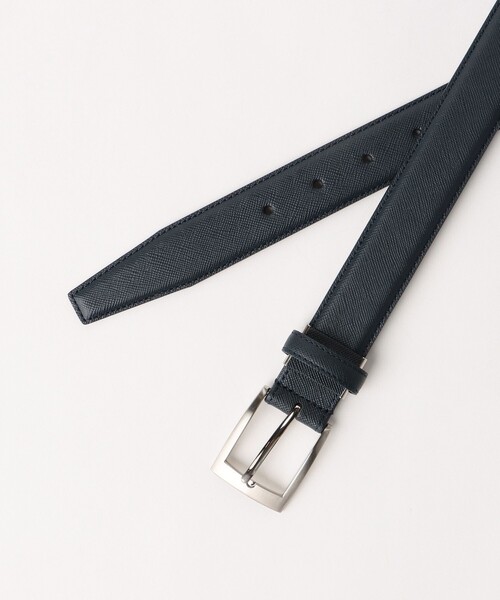 BEAMS HEART（ビームスハート）の「スクエアバックル サフィアーノレザーベルト（ベルト・メンズ・ブラウン/ブラック/ネイビー・ONE SIZE）」の16枚目の写真