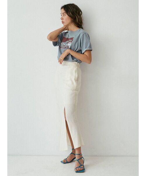 Ungrid（アングリッド）の「スリットフレアスカート（スカート・レディース・ブラック/アイボリー/ブルー・FREE）」の11枚目の写真