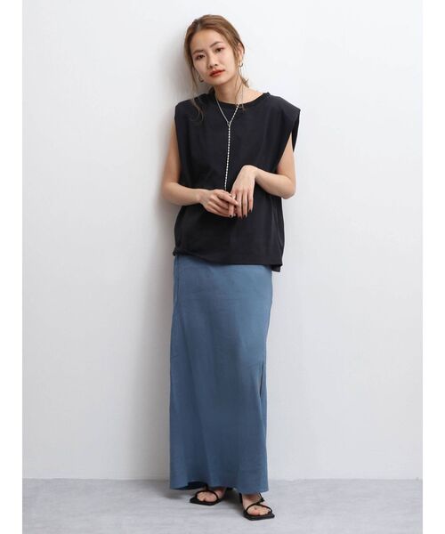 Ungrid（アングリッド）の「スリットフレアスカート（スカート・レディース・ブラック/アイボリー/ブルー・FREE）」の17枚目の写真