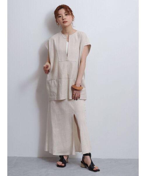 Ungrid（アングリッド）の「スリットフレアスカート（スカート・レディース・ブラック/アイボリー/ブルー・FREE）」の12枚目の写真