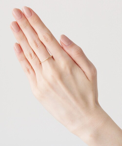 COCOSHNIK(ココシュニック)の「K10丸線リング(リング・レディース・ホワイト系その他7・10号/12号/14号)」の10枚目の写真