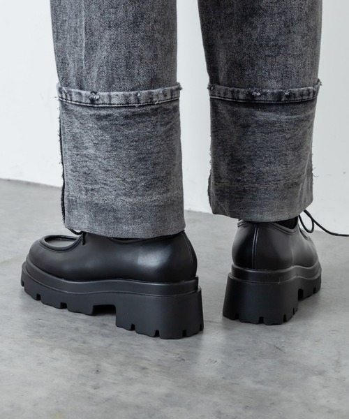 RASVOA(ラスボア)の「ローカットモックシューズ(モカシン/デッキシューズ・レディース・ブラック・M/L)」の5枚目の写真