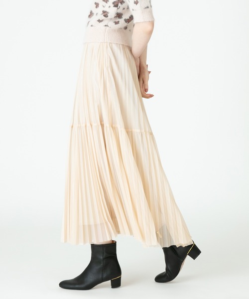 未使用品 LOULOU WILLOUGHBY ティアードプリーツスカート 1 LOULOU WILLOUGHBY】ティアードチュールスカート|allureville