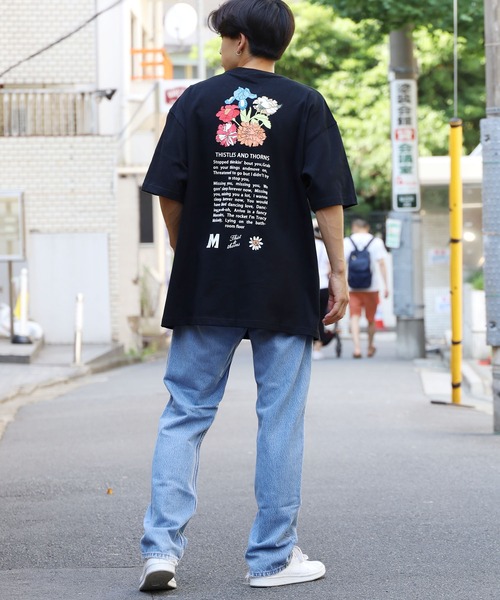 M.E.D.M（エムイーディーエム）の「M.E.D.M/エムイーディーエム MEDM Flowers Tee / MEDM Tシャツ（Tシャツ/カットソー・メンズ・ホワイト/ブラック・M/L/XL）」の15枚目の写真