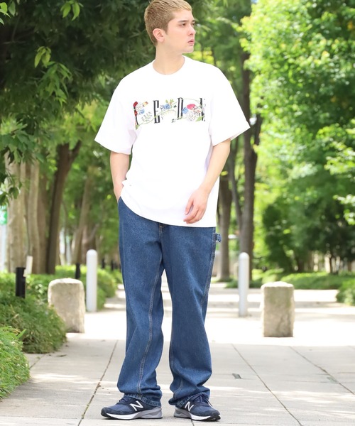 M.E.D.M（エムイーディーエム）の「M.E.D.M/エムイーディーエム MEDM Flowers Tee / MEDM Tシャツ（Tシャツ/カットソー・メンズ・ホワイト/ブラック・M/L/XL）」の10枚目の写真