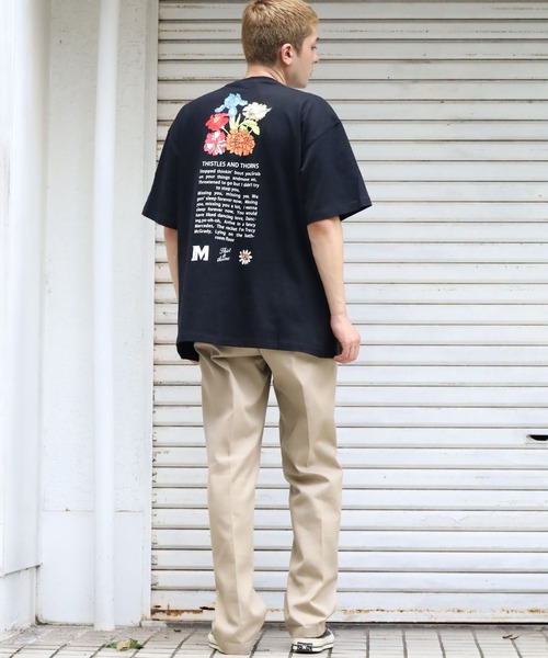 M.E.D.M（エムイーディーエム）の「M.E.D.M/エムイーディーエム MEDM Flowers Tee / MEDM Tシャツ（Tシャツ/カットソー・メンズ・ホワイト/ブラック・M/L/XL）」の13枚目の写真