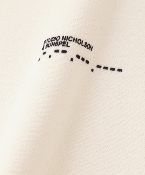 STUDIO NICHOLSON(スタジオニコルソン)の「【Sunspel and Studio Nicholson】MEN’S COTTON FLEECEBACK(Tシャツ/カットソー・メンズ・アイボリー/ブラック・LARGE/MEDIUM/SMALL/XS)」の19枚目の写真