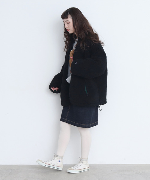 CHILD WOMAN(チャイルドウーマン)の「リサイクルボア ブルゾン(ブルゾン・レディース・ブラック/ベージュ/ピンク・FREE)」の20枚目の写真