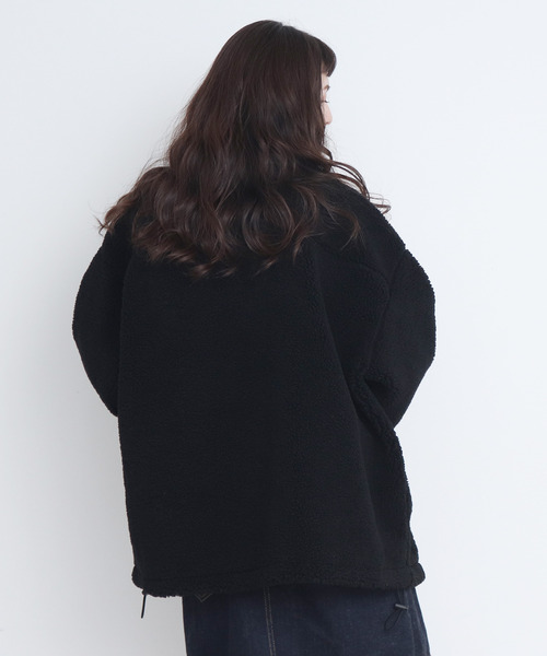 CHILD WOMAN(チャイルドウーマン)の「リサイクルボア ブルゾン(ブルゾン・レディース・ブラック/ベージュ/ピンク・FREE)」の18枚目の写真