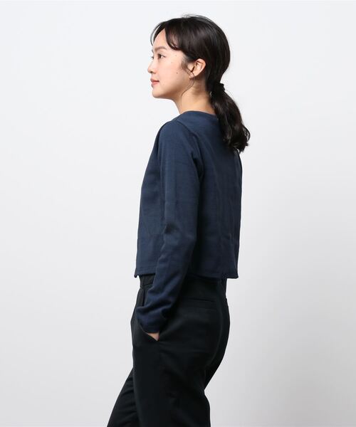 SPINNS(スピンズ)の「【セットアイテム】キャミソール+長袖カーディガン(カーディガン/ボレロ・レディース・ブラック/ネイビー/オレンジ/グリーン・ONESIZE)」の5枚目の写真