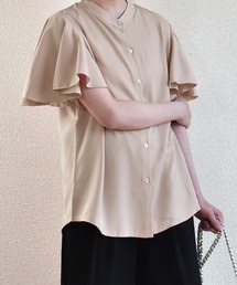 フレア スリーブ ブラウス