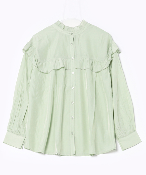 【WEB限定】フリル長袖ブラウス