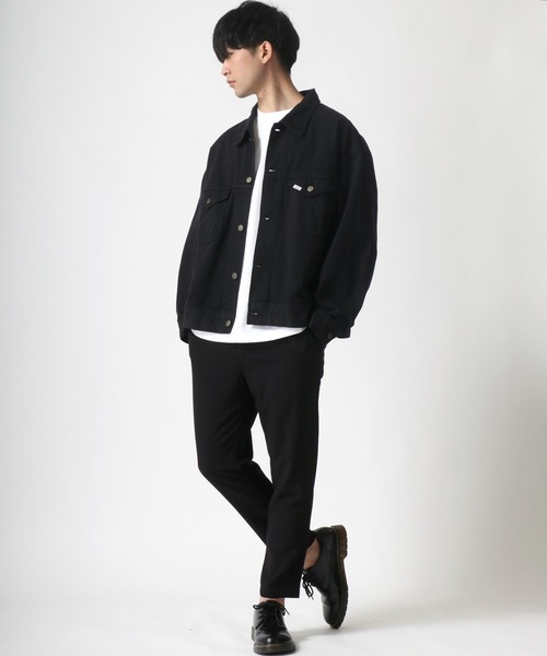 Lee（リー）の「Lee/リー LEE LITE RIDER JACKET/オーバーサイズ デニム ツイル ライダージャケット/Gジャン（デニムジャケット・メンズ・ブラック/インディゴブルー/アイボリー/ライトインディゴブルー/ワンウォッシュ・M/L/XL）」の17枚目の写真