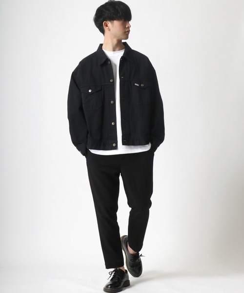 Lee（リー）の「Lee/リー LEE LITE RIDER JACKET/オーバーサイズ デニム ツイル ライダージャケット/Gジャン（デニムジャケット・メンズ・ブラック/インディゴブルー/アイボリー/ライトインディゴブルー/ワンウォッシュ・M/L/XL）」の18枚目の写真