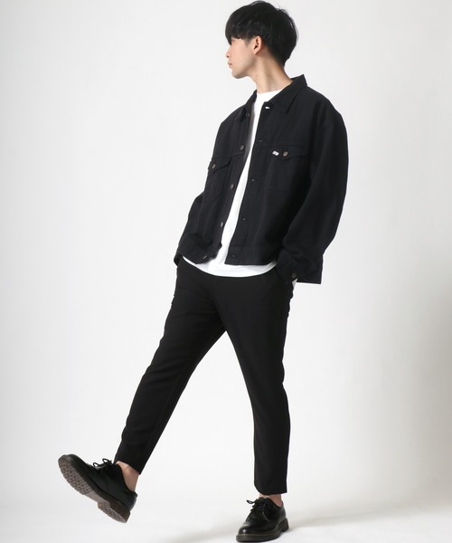 Lee（リー）の「Lee/リー LEE LITE RIDER JACKET/オーバーサイズ デニム ツイル ライダージャケット/Gジャン（デニムジャケット・メンズ・ブラック/インディゴブルー/アイボリー/ライトインディゴブルー/ワンウォッシュ・M/L/XL）」の20枚目の写真