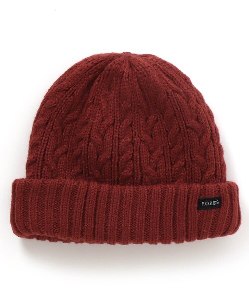 F.O.KIDS（エフオーキッズ）の「/リバーシブルニットキャップ（ニットキャップ/ビーニー・キッズ・チャコール/アイボリー/カーキ/マスタード/レッド・48/50/54/58）」の5枚目の写真